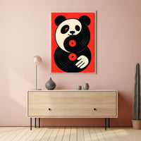 Panda Vinyl Vibes Poster