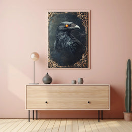 Mystical Raven Portrait Poster