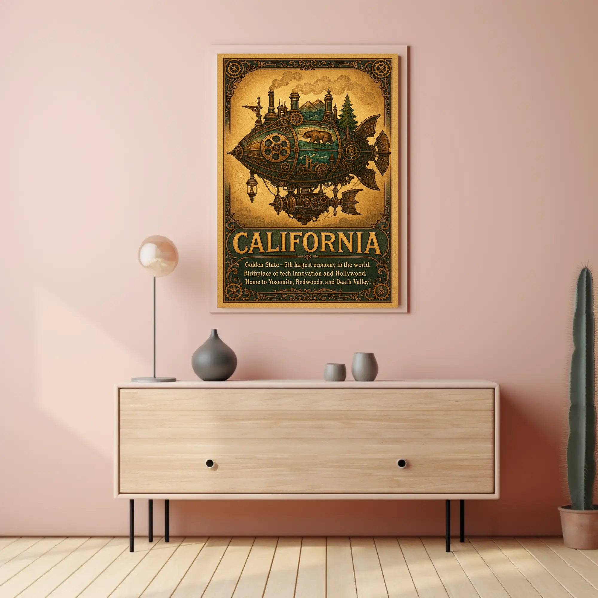 California The Golden State Poster