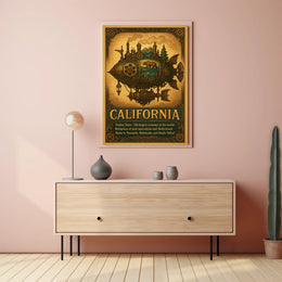 California The Golden State Poster