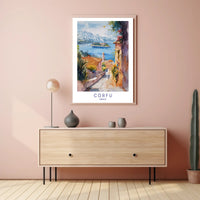 Corfu's Mediterranean Charm: Travel Poster PosterGoat