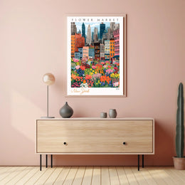 Vibrant City Blooms Poster PosterGoat