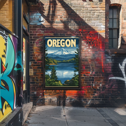 Oregon Vintage Poster