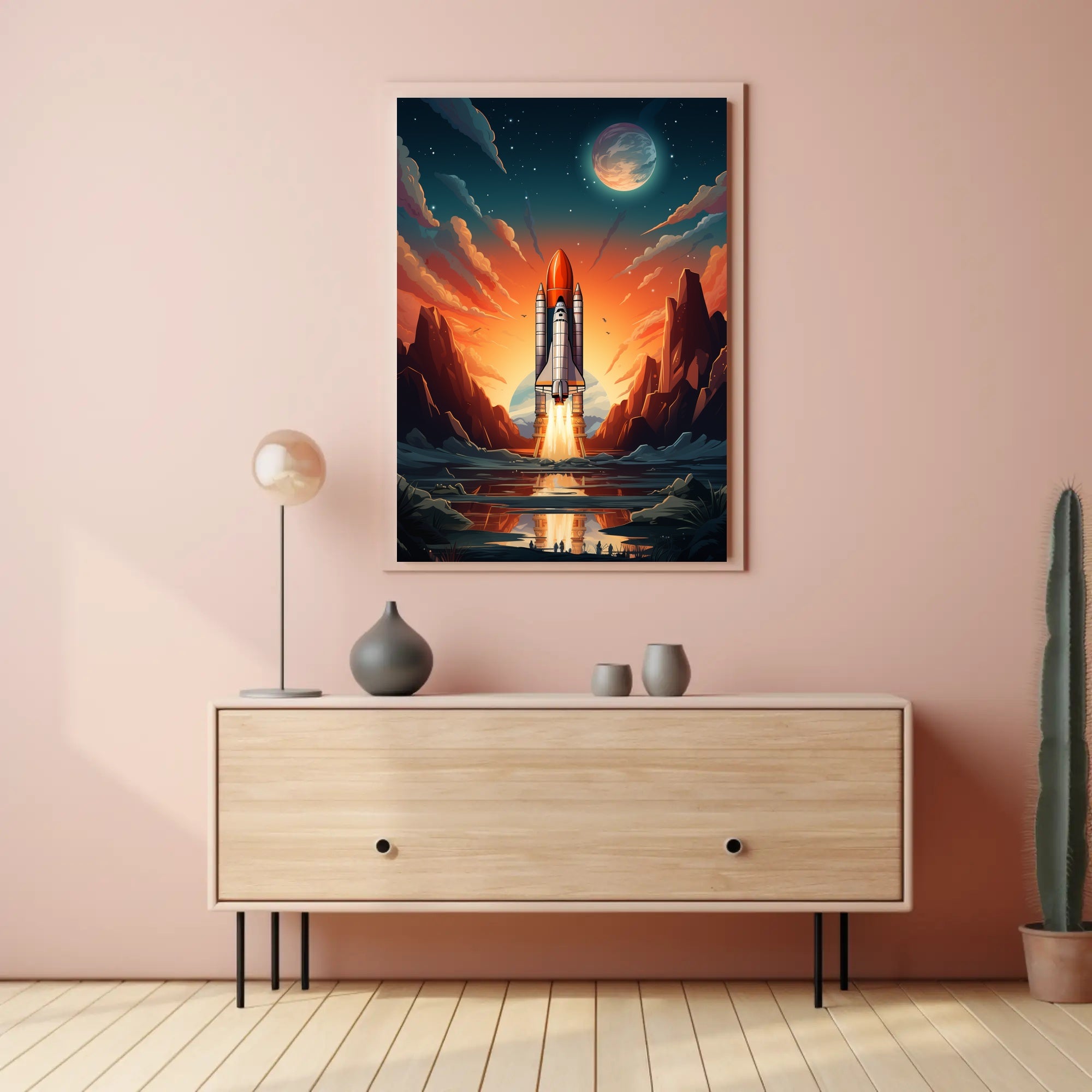 Celestial Launch Poster