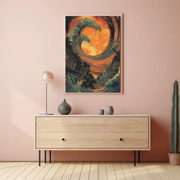 Vintage Architectural Wonders Art Poster