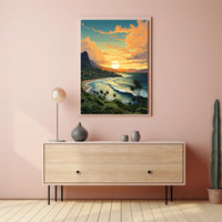 Tropical Sunset Serenity Poster