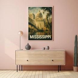 Mississippi State Capitol Poster