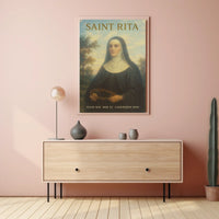 Saint Rita Feast Day Poster