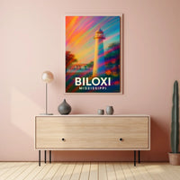 Biloxi Lighthouse Mississippi Poster