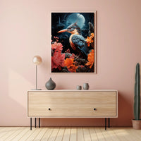 Enchanted Night Bird Poster