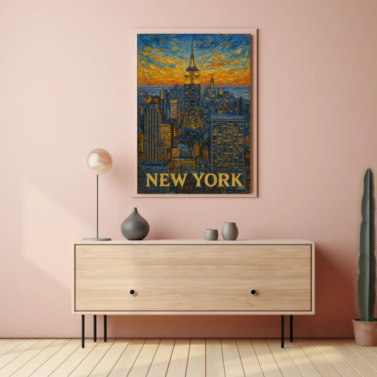 New York City Skyline Poster Wall Art for Home 18x24