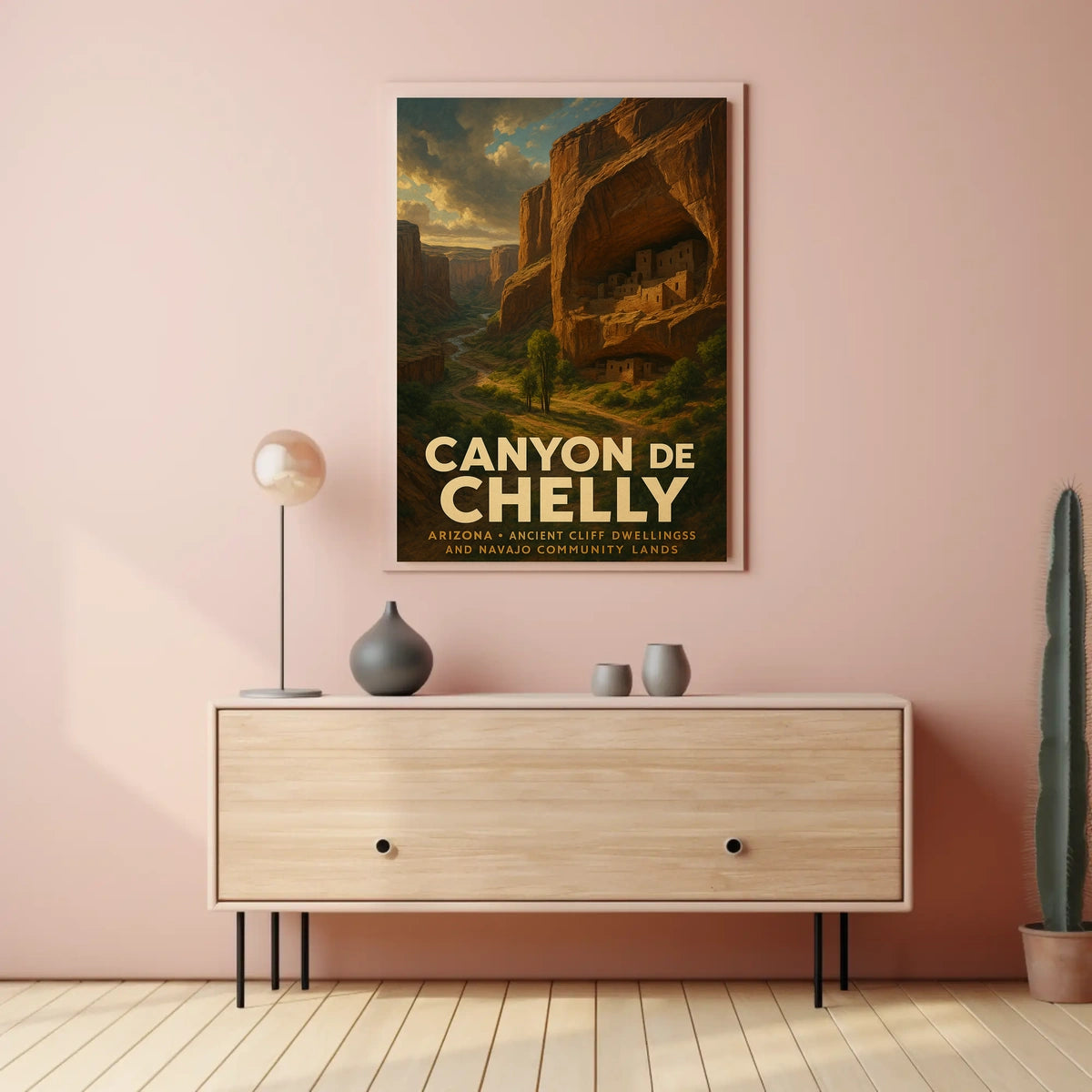 Canyon De Chelly Scenic Vintage Southwest Collectors Poster