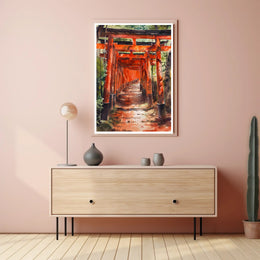 Fushimi Inari Shrine Torii Gates Cultural Heritage Poster PosterGoat