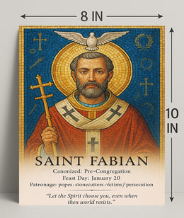 Saint Fabian Poster PosterGoat