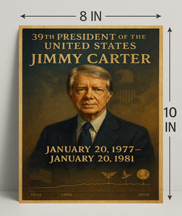 Jimmy Carter Portrait Collection Decor Series Poster PosterGoat