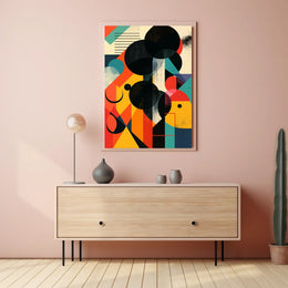 Abstract Geometric Composition Abstract Poster