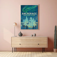 Anchorage Northern Glow Poster