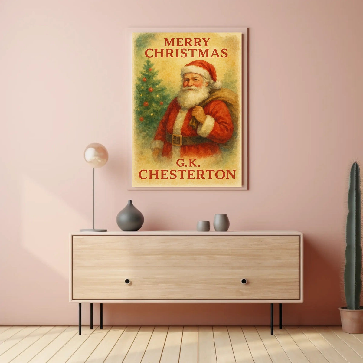 Classic Holiday Cheer Vintage-Style Christmas Cultural Poster