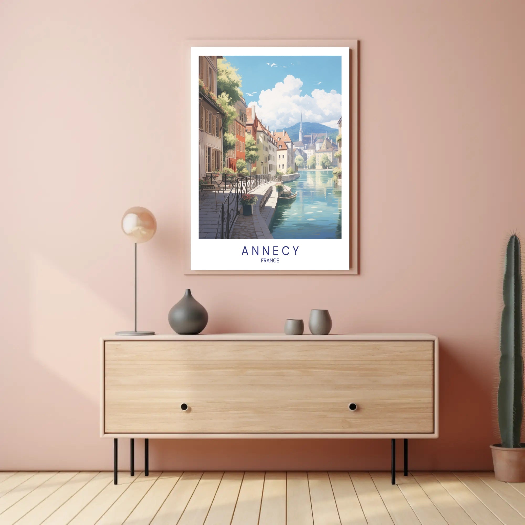Scenic View of Annecy Poster PosterGoat