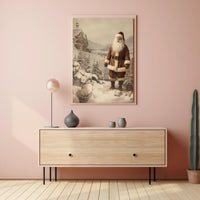 Winter Wonderland With Santa Poster