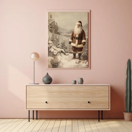 Winter Wonderland With Santa Poster