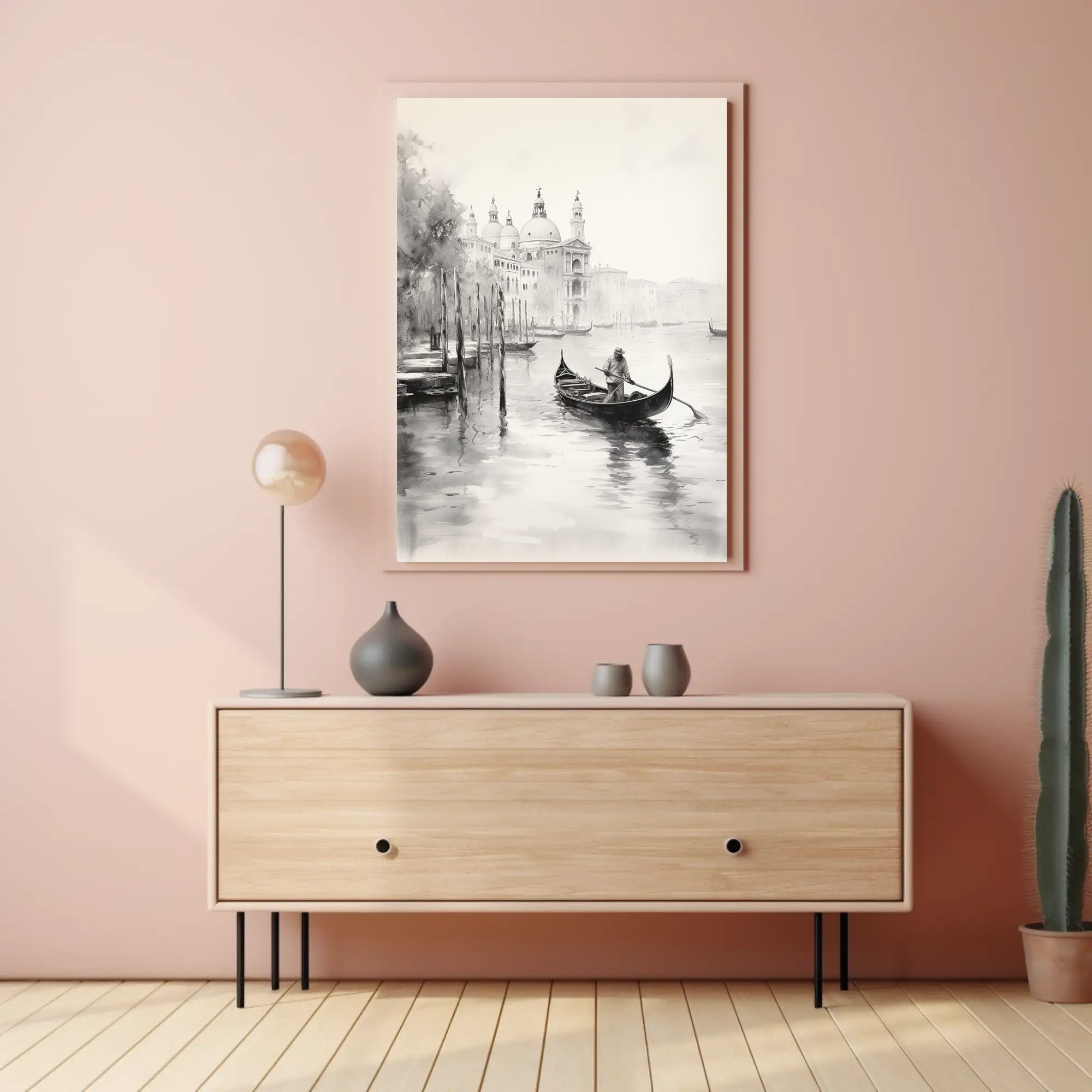 Gondola On A Venetian Canal Poster