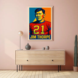 Jim Thorpe Legendary Athlete Poster