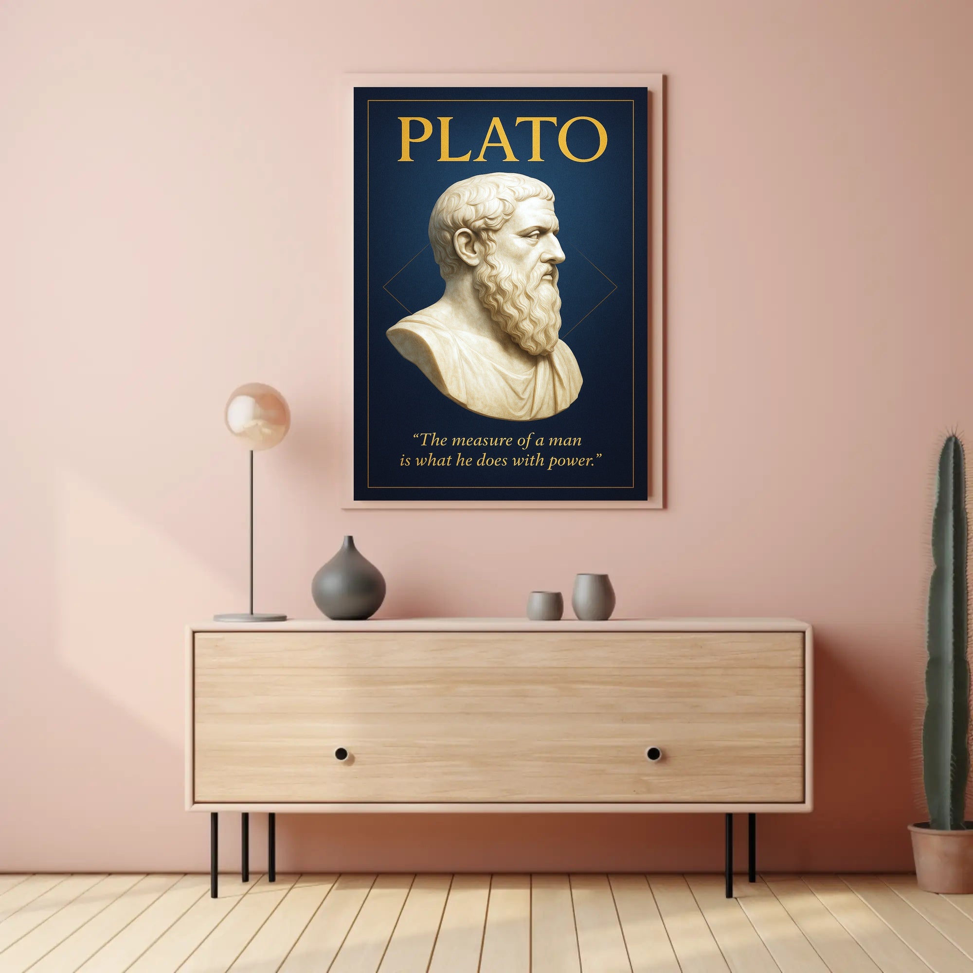 Plato The Measure of a Man Poster PosterGoat