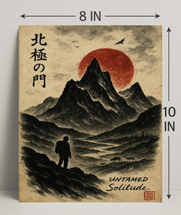 Untamed Solitude: Adventure Art Print Cultural or Heritage Poster