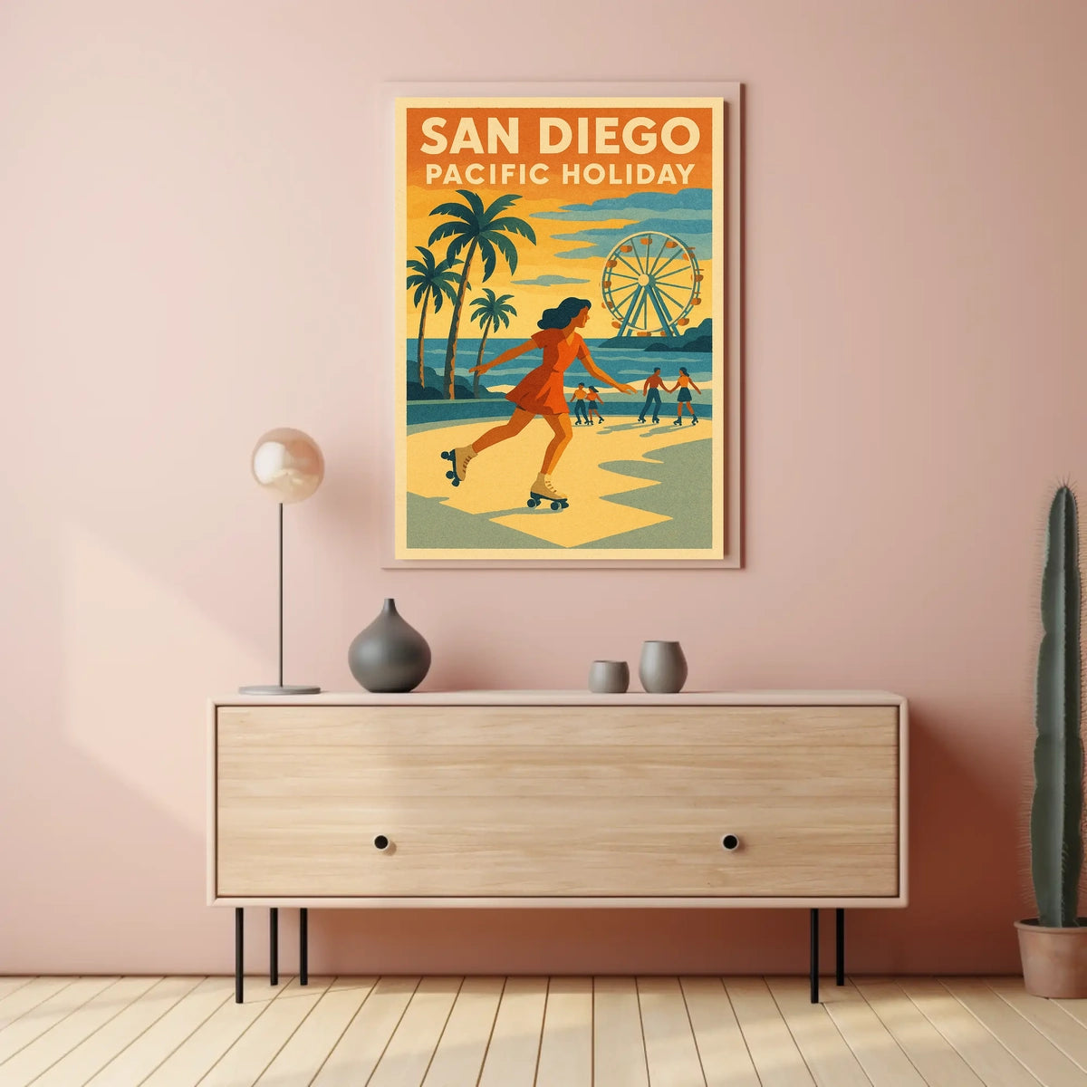 San Diego Pacific Poster