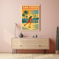 San Diego Pacific Poster