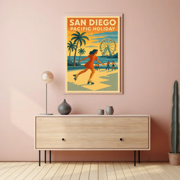 San Diego Pacific Poster