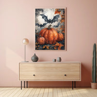 Halloween Whimsy Art Print - Abstract, Artistic Poster
