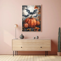 Halloween Whimsy Art Print - Abstract, Artistic Poster