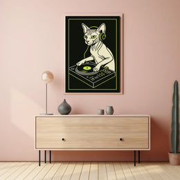 Dj Cat Vibes Poster
