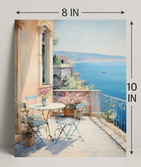 Mediterranean Balcony Retreat Poster