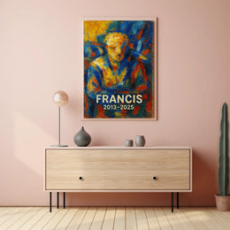 Francis A Colorful Tribute Poster