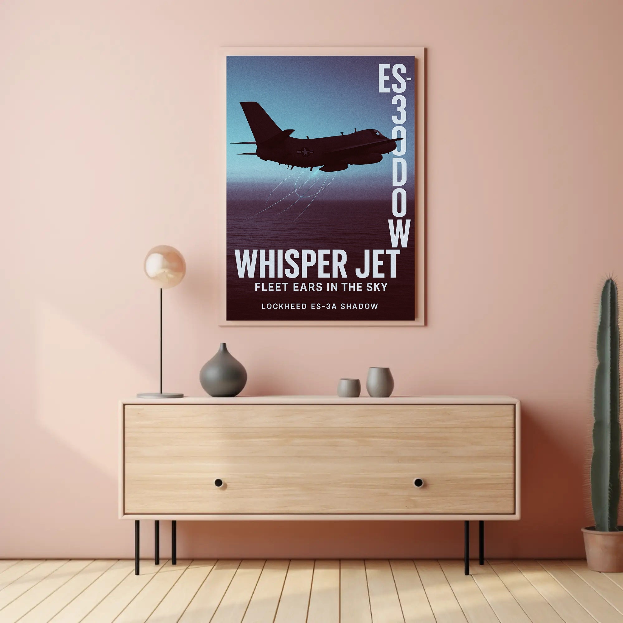 Whisper Jet Fleet Ears in the Sky Poster PosterGoat