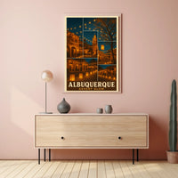 Albuquerque Desert Glow Poster