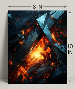 Crystalline Inferno Poster