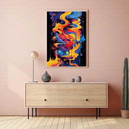 Vivid Abstract Flow Abstract Poster