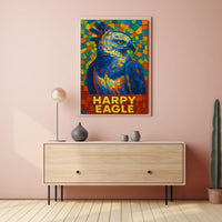 Harpy Eagle Mosaic Poster