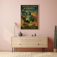 A Land Of Freedom And Opportunity Poster