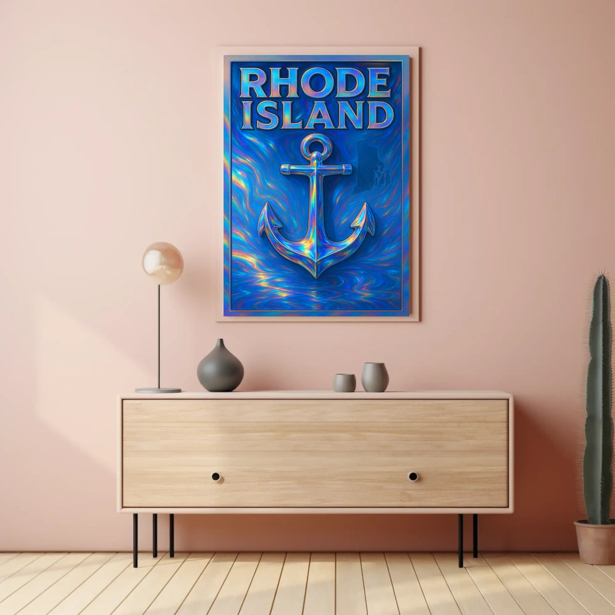 Rhode Island Nautical Poster