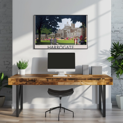 Harrogate - It's Quicker by Rail Poster