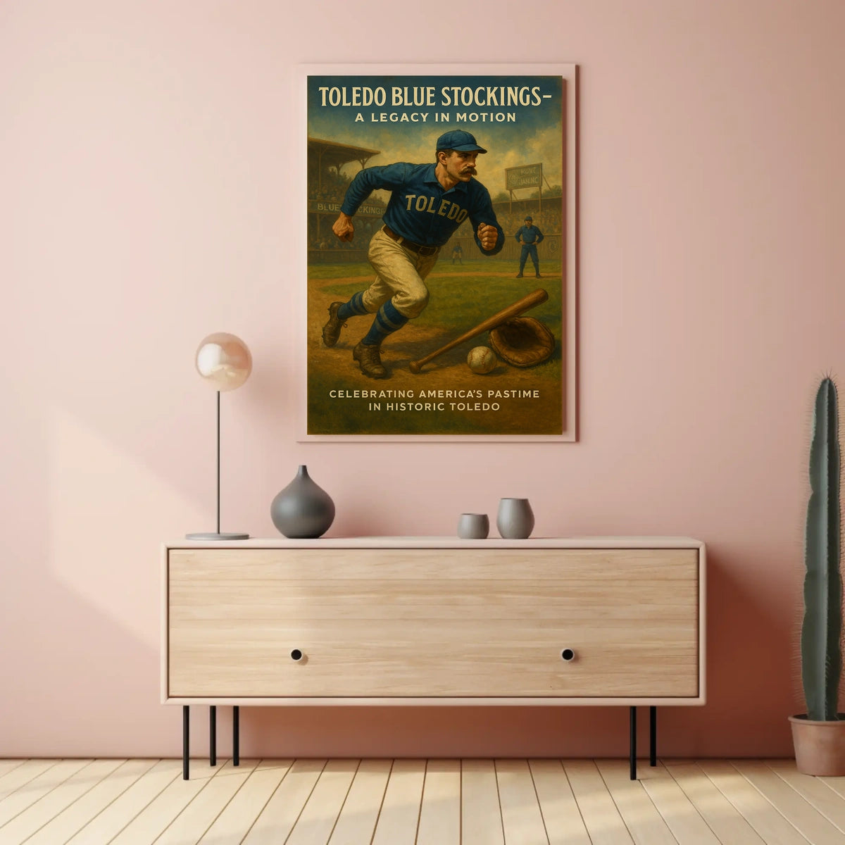 Toledo Blue Stockings A Legacy In Poster