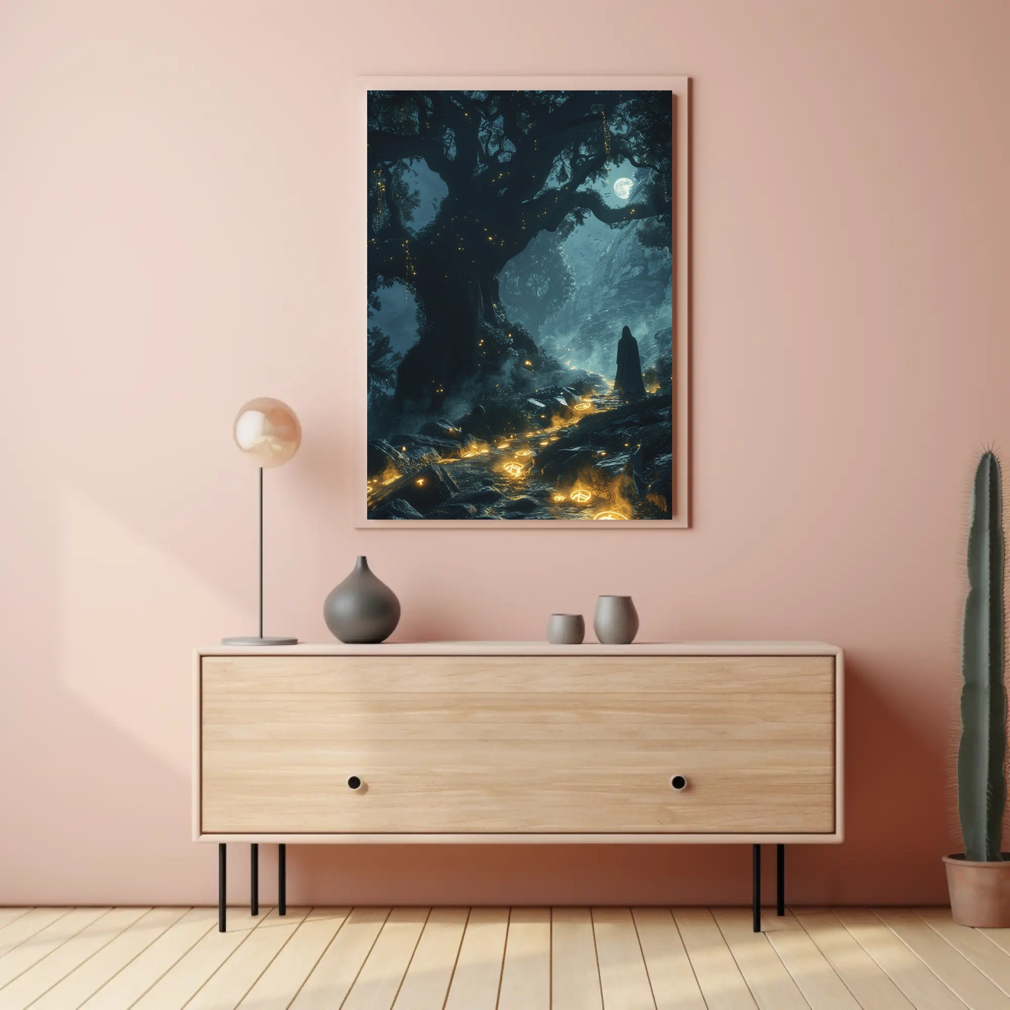 Enchanted Forest Pathway Wall Art Poster Print PosterGoat
