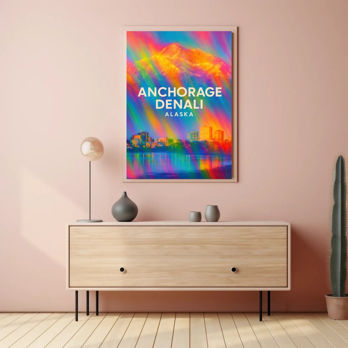 Anchorage and Denali Alaska Poster