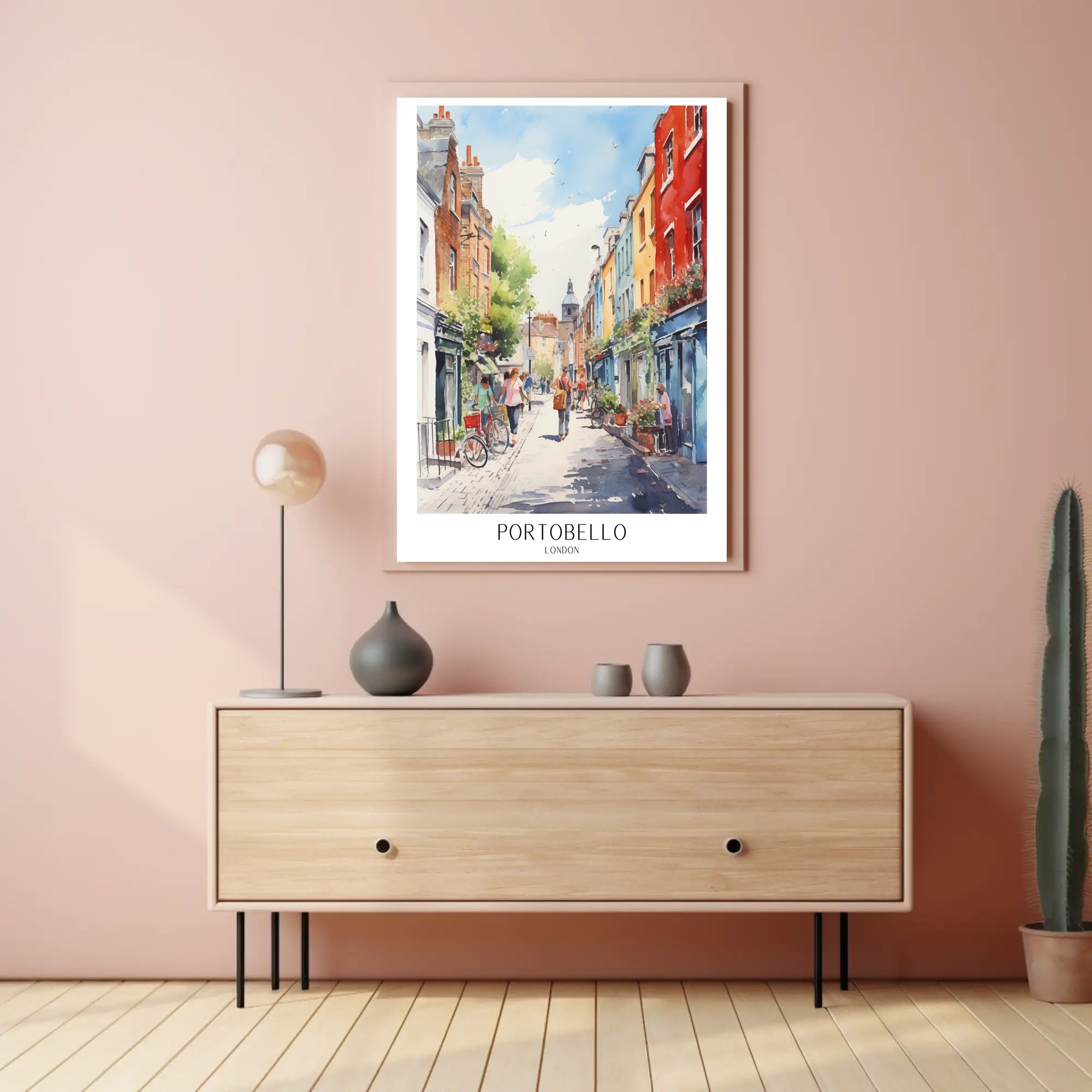 Portobello in London Poster PosterGoat