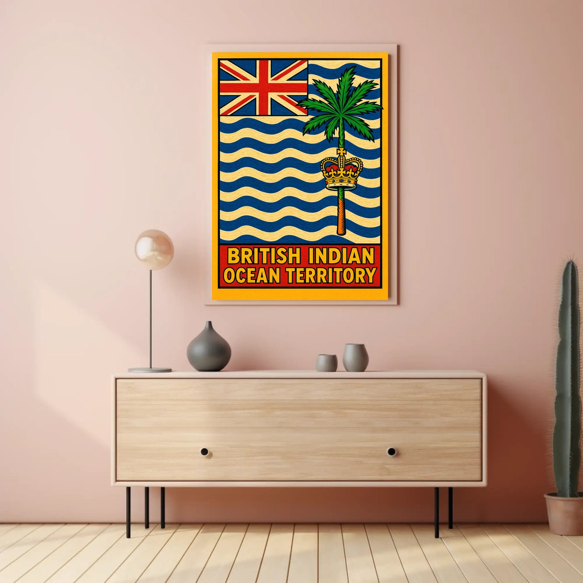 British Indian Ocean Territory Flag Poster